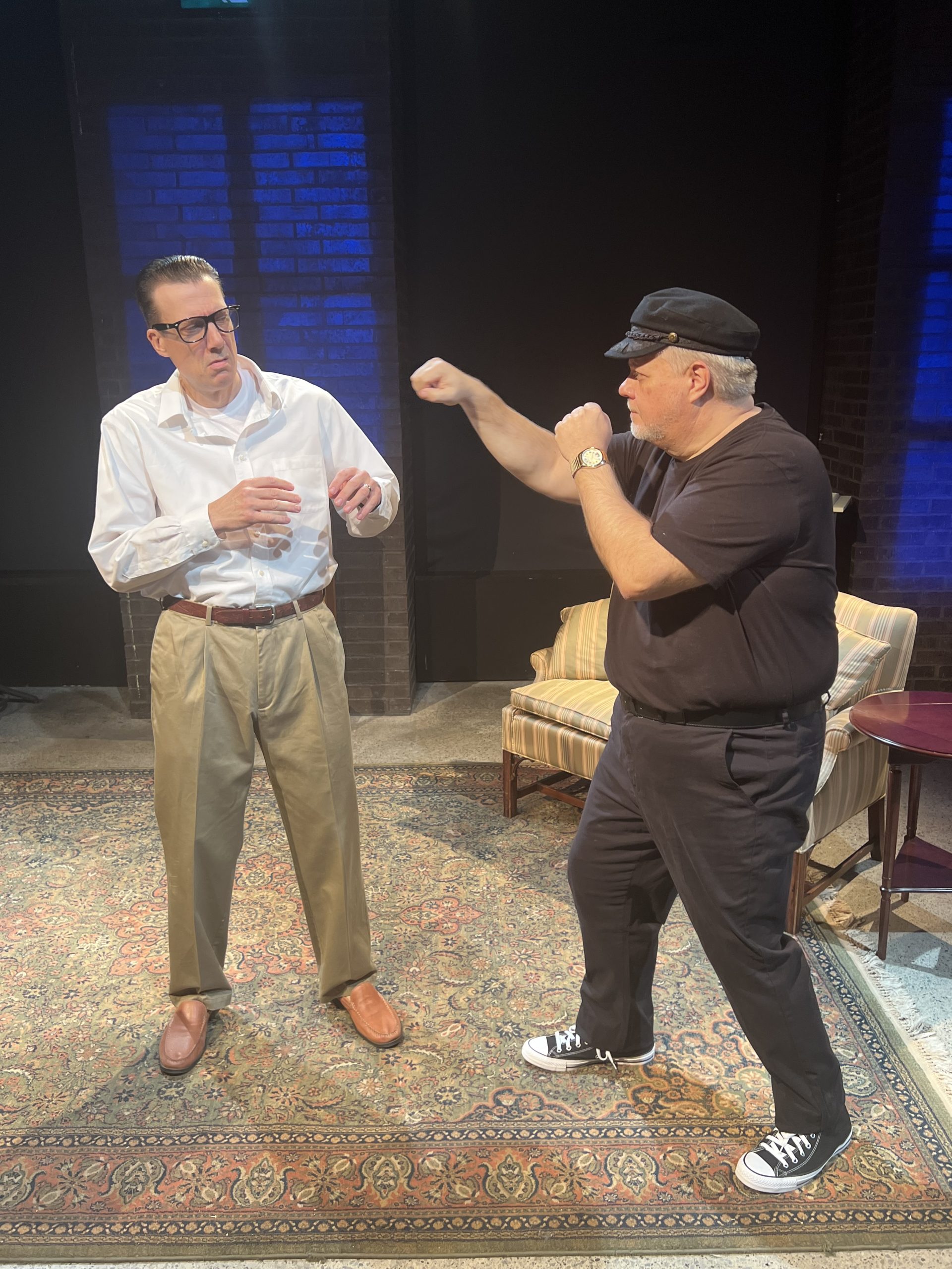 arthur Miller and norman mailer fighting, mailer challenging miller